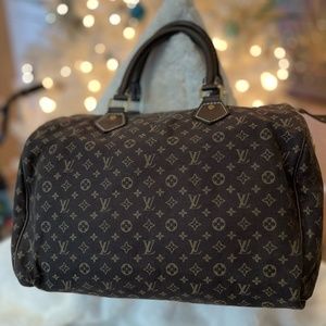 Louis Vuitton Speedy Handbag Mini Lin 30 Ebene